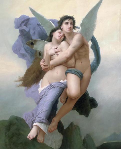 Le Ravissement De Psyche by William Adolphe Bouguereau