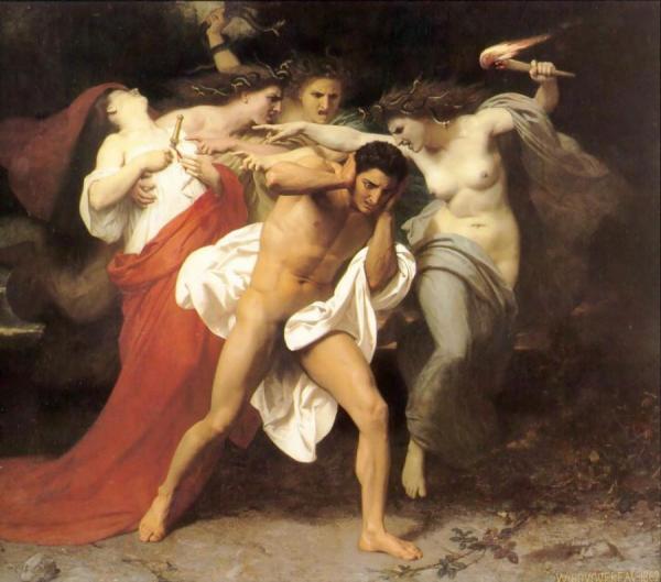 Orestes Pursued By The Furies by William Adolphe Bouguereau