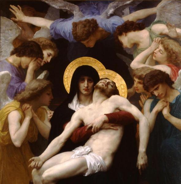 William Adolphe Bouguereau Pietà (detail)