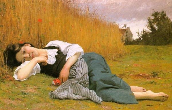 Rest In Harvest by William Adolphe Bouguereau Oil Painting Reproductions