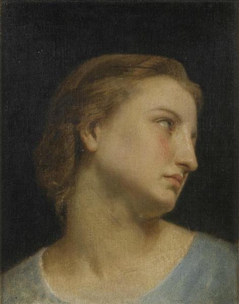 Study Of A Woman's Head by William Adolphe Bouguereau