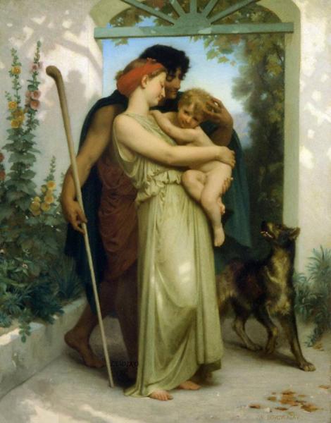 The Departure Of The Shepherd by William Adolphe Bouguereau
