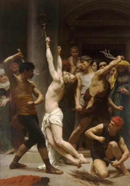 The Flagellation Of Our Lord Jesus Christ by William Adolphe Bouguereau