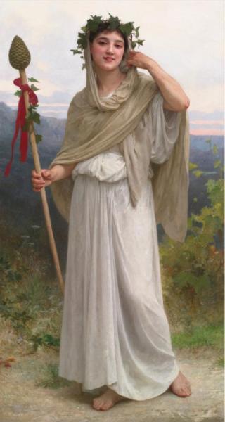 William Adolphe Bouguereau The Priestess Of Bacchus