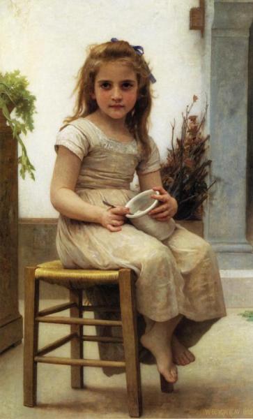 The Snack by William Adolphe Bouguereau