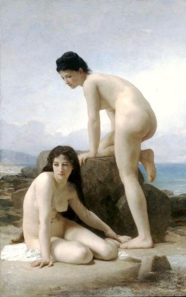 The Two Bathers by William Adolphe Bouguereau