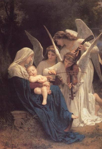 The Virgin With Angels by William Adolphe Bouguereau