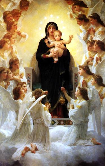 The Virgin With Angels by William Adolphe Bouguereau