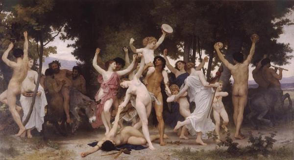 The Youth Of Bacchus by William Adolphe Bouguereau