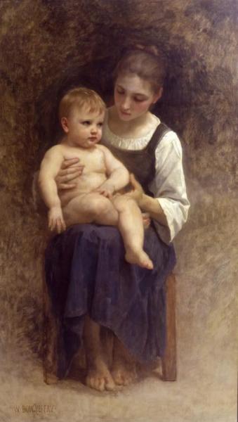 Unfinished Painting by William Adolphe Bouguereau