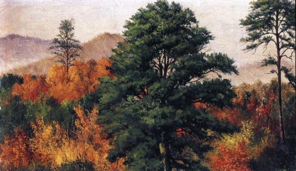 Autumn Scene In The North Carolina Mountains by William Aiken Walker