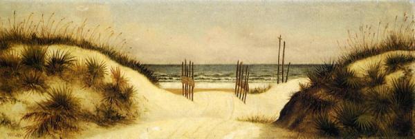 Beach At Ponce Park, Florida by William Aiken Walker