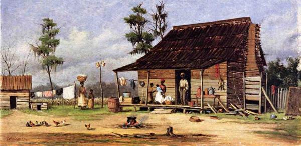 Cabin Scene by William Aiken Walker