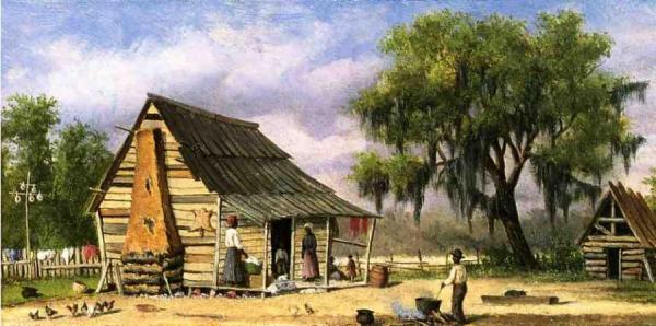 Cabin Scene by William Aiken Walker