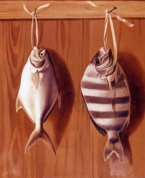 Dollar Fish And Sheephead by William Aiken Walker