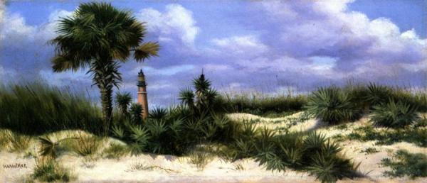 Lighthouse At Ponce Park by William Aiken Walker