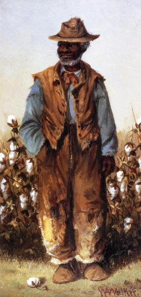 Negro Man In Cotton Field by William Aiken Walker