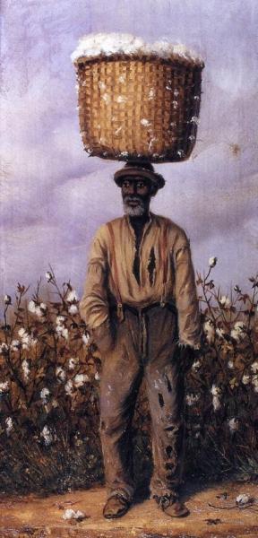 Negro Man With Cotton Basket On Head by William Aiken Walker