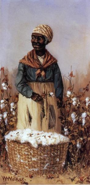 Negro Women In Cotton Field by William Aiken Walker