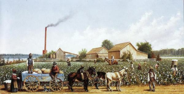 Plantation Wagon Scene by William Aiken Walker