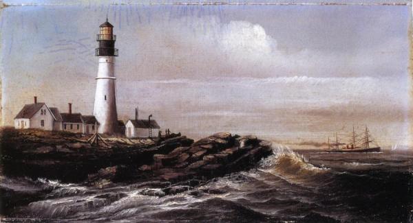 Portland Headlight, Maine by William Aiken Walker