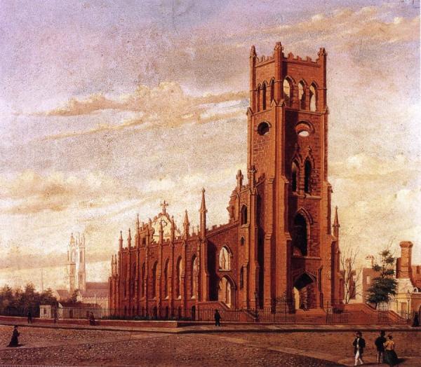 St. Finebar's Church, Broad Street, Charleston by William Aiken Walker