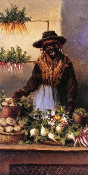 Vegetable Vendor At Charleston Market by William Aiken Walker