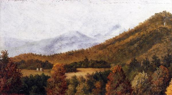 Wooded Mountain Scene In North Carolina by William Aiken Walker