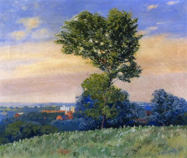From The Hill, Lawrence by William Alexander Griffith Oil Painting Reproductions