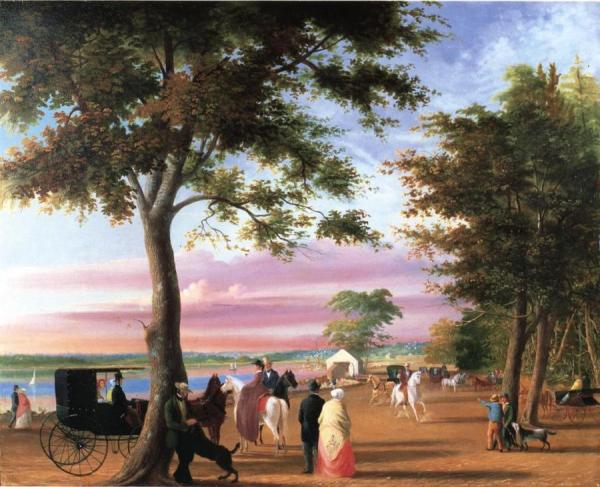 Sunday On The Point Road by William Allen Wall