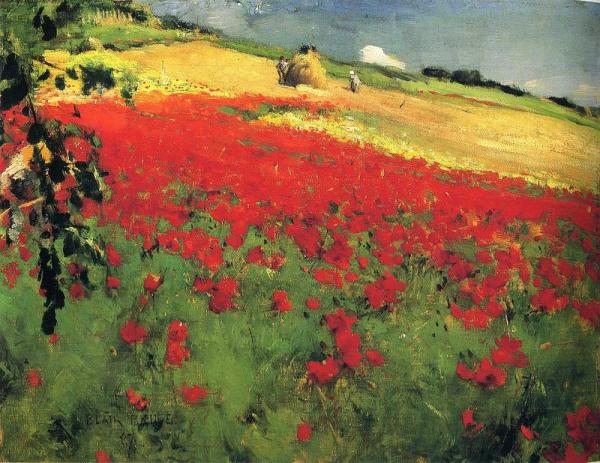 Landscape With Poppies by William Blair Bruce