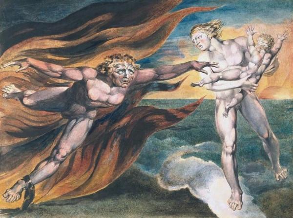 The Good And Evil Angels by William Blake