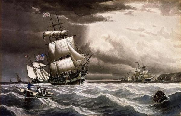 Breezy Day Off A Headland by William Bradford