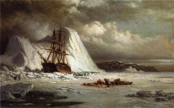 Icebound Ship by William Bradford