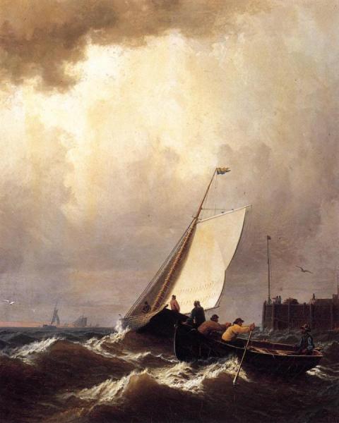 Rough Seas by William Bradford