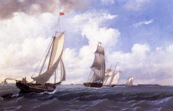 The ' Mary' Of Boston Returning To Port by William Bradford