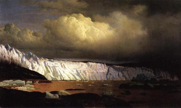 View Of Sermitsialik Glacier by William Bradford