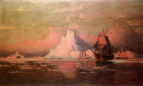 Whalers After The Nip In Melville Bay by William Bradford