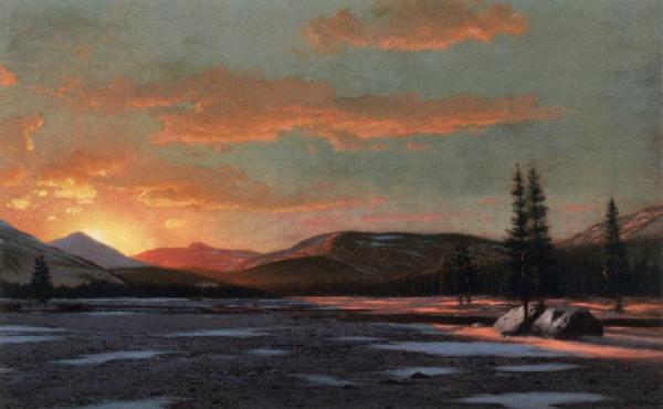 Winter Sunset by William Bradford