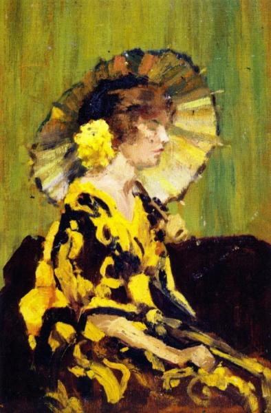 Lady Holding A Parasol by William Brymner