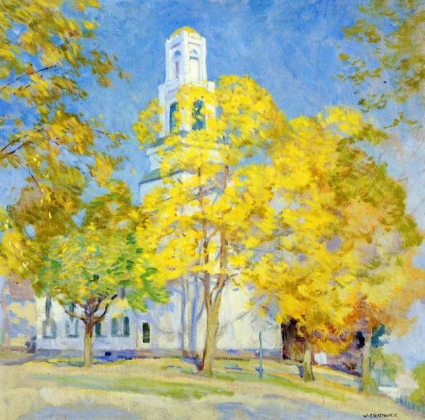 A Connecticut Autumn by William Chadwick Oil Painting Reproductions