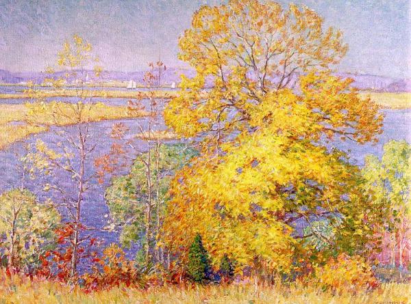 Connecticut River View From Ely's Ferry Road by William Chadwick Oil Painting Reproductions