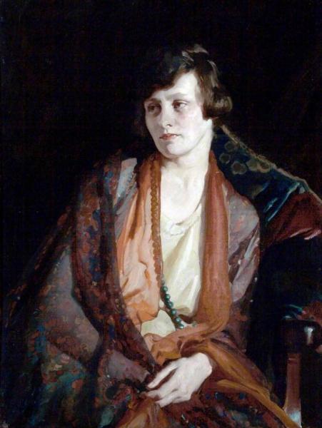 Portrait Of A Lady With A Chiffon Scarf by William Charles Penn Oil Painting Reproductions