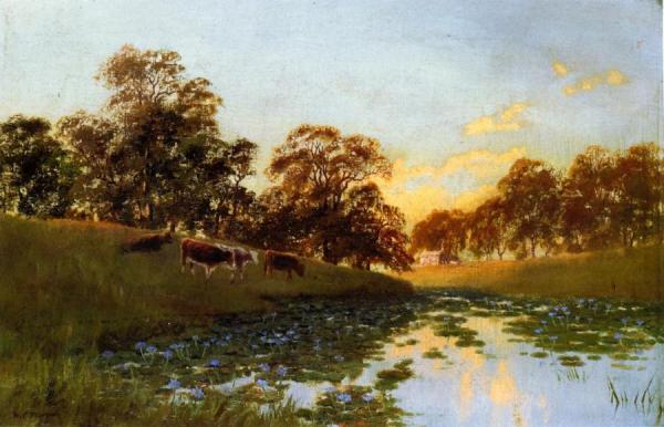 A Northern Lagoon, New South Wales by William Charles (w.c.) Piguenit Oil Painting Reproductions