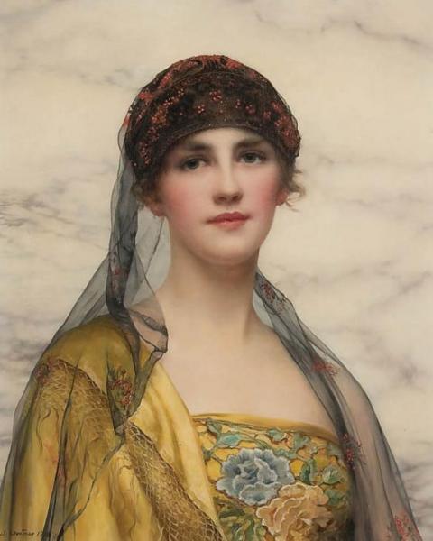 Portrait Of A Beauty by William Clarke Wontner Oil Painting Reproductions