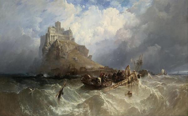 William Clarkson Stanfield Mount St Michael, Cornwall