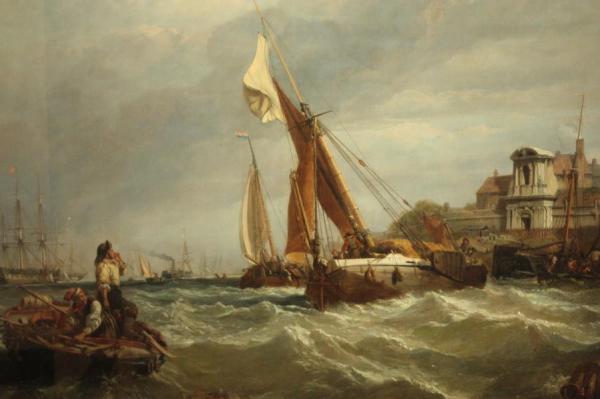 Tilbury Fort - Wind Against Tide by William Clarkson Stanfield Oil Painting Reproductions