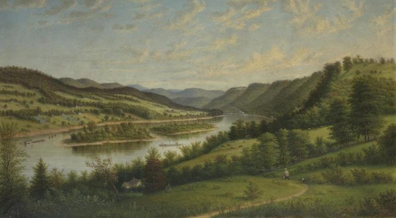 View On The Allegheny Near Pittsburgh, 1866 by William Coventry Wall