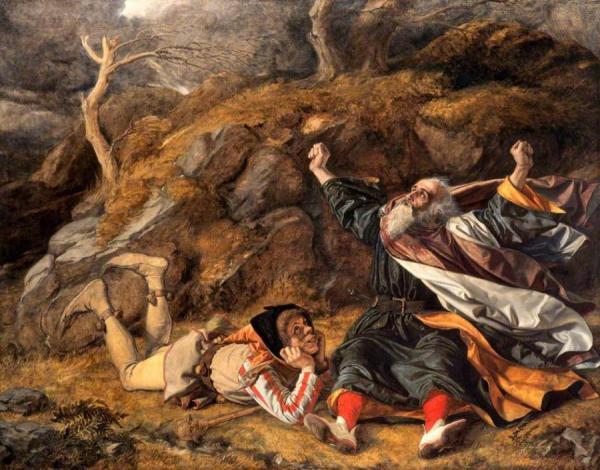 King Lear And The Fool In The Storm by William Dyce