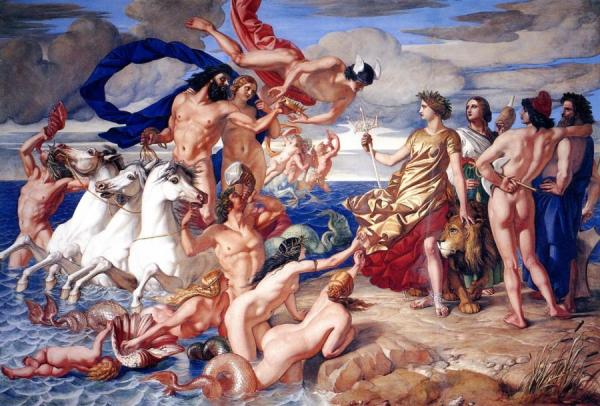 William Dyce Neptune Resigning To Britannia The Empire Of The Sea